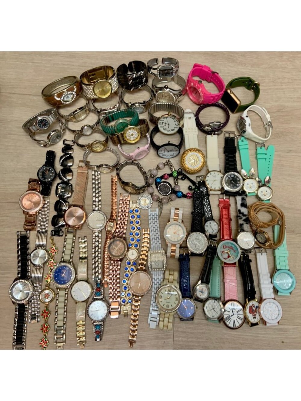 Lot of 60 assorted women’s watches mixed brands modern vintage styles quartz